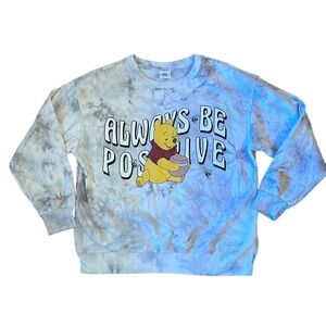 Disneys Winnie The Pooh Tie Dye Crewneck Sweatshirt Size Large